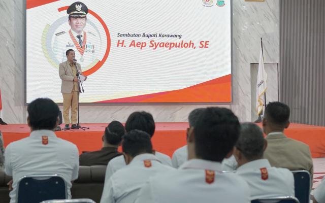 Bupati Aep Syaepuloh Ajak Pengurus Baru KONI Karawang "Gaspol" Prestasi